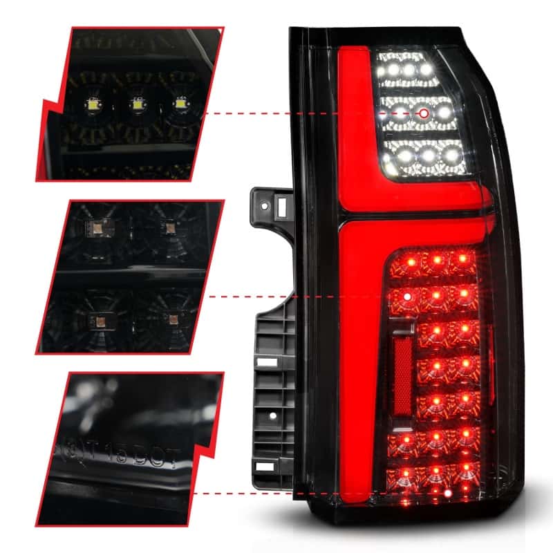 ANZO — ANZO 15-20 Chevrolet Tahoe Sequential LED Tube Taillights Black
Tail Light Set - view 4