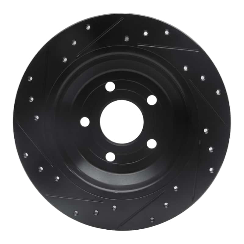 R1 Concepts — R1 16-25 Ford Focus Rear Right Drilled & Slotted Black Brake Rotor
R1 Brake Rotor Drill - view 5