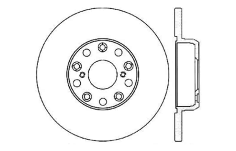 Stoptech — StopTech 00-05 Lexus IS300 / 02-09 Lexus SC430 / 98-05 GS300/GS350/GS400/GS430/GS450H SportStop Slo
Disc Brake Rotor
Slot/Drill Rotor - view 4