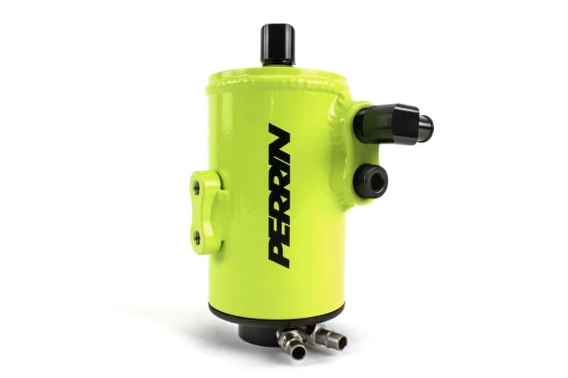 Perrin Performance — PERRIN 02-14 Subaru WRX / 04-21 STI / 05-09 LGT & OBXT (w/FMIC Only) Air Oil Separator - Neon Yel.
paPSP-ENG-607NY - view 1