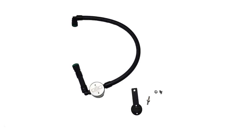 J&L — J&L 16-25 Dodge Durango / Jeep Grand Cherokee 3.6L Oil Separator 3.0 Passenger Side - Clear Anod
Oil Separator - view 1