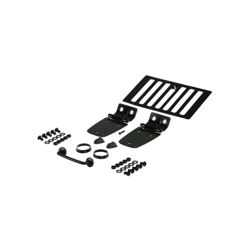 Rugged Ridge — Rugged Ridge 98-06 Jeep Wrangler TJ Black Hood Kit
Hood Appearance Set
OFFROAD_EXTERIOR - view 2