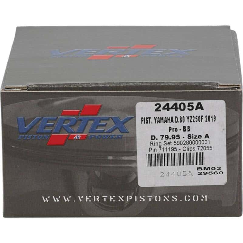 Vertex Pistons — Vertex Piston 20-24 Yamaha WR 250 F 250cc +3mm Forged Big Bore Piston Kit 270cc. - view 3