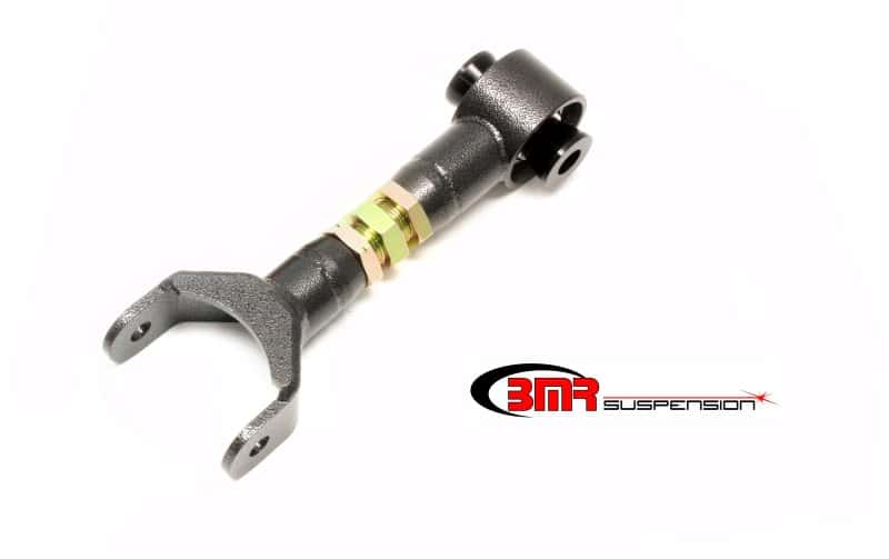 BMR Suspension — BMR 11-14 S197 Mustang Upper Control Arm On-Car Adj. w/ Spherical Bearings - Black Hammertone
Upper Control Arms - view 1