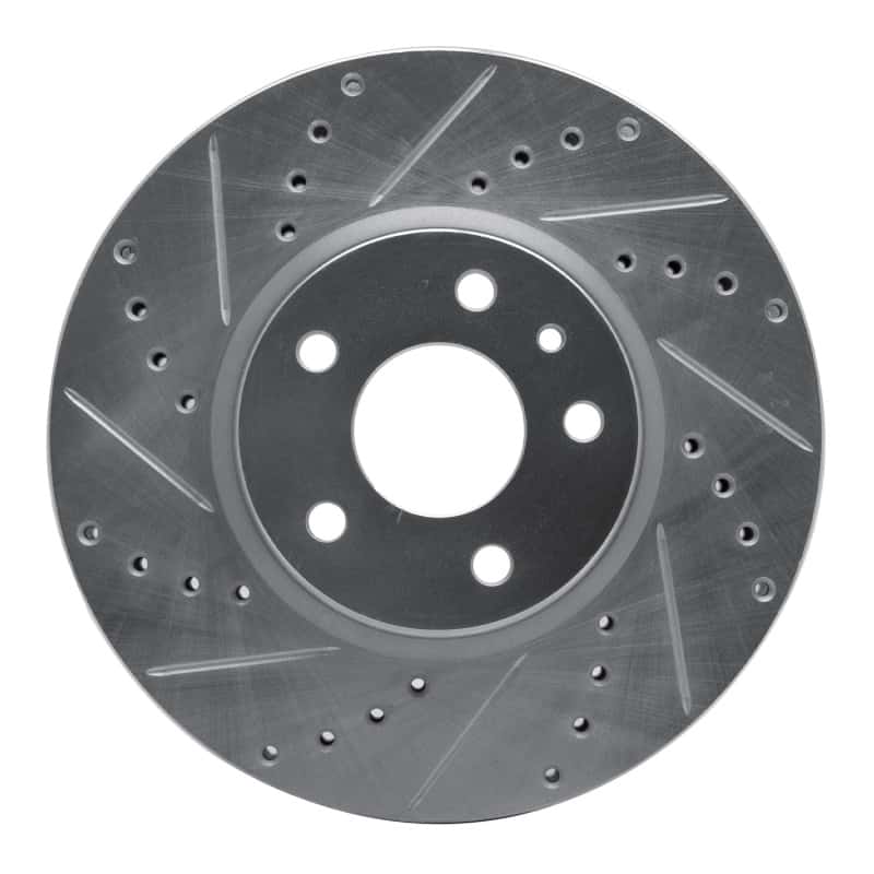 R1 Concepts — R1 13-20 Ford Special SERVICE POLICE Sedan Front Left Drilled & Slotted Silver Brake Rotor
R1 Brake Rotor Drill - view 1