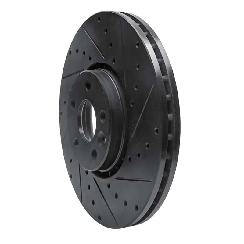 R1 Concepts — R1 10-16 Volvo XC60 Front Right Drilled & Slotted Black Brake Rotor
R1 Brake Rotor Drill - view 2