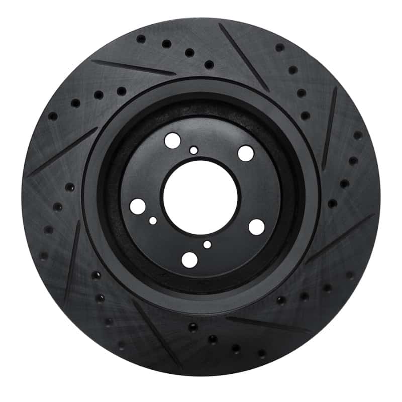 R1 Concepts — R1 15-25 Acura MDX Front Left Drilled & Slotted Black Brake Rotor
R1 Brake Rotor Drill - view 5