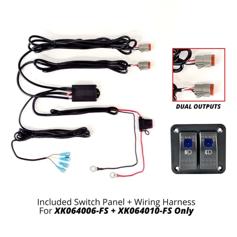XKGLOW — XK Glow Razor Light Bar Fog + Strobe Kit 10in - view 2