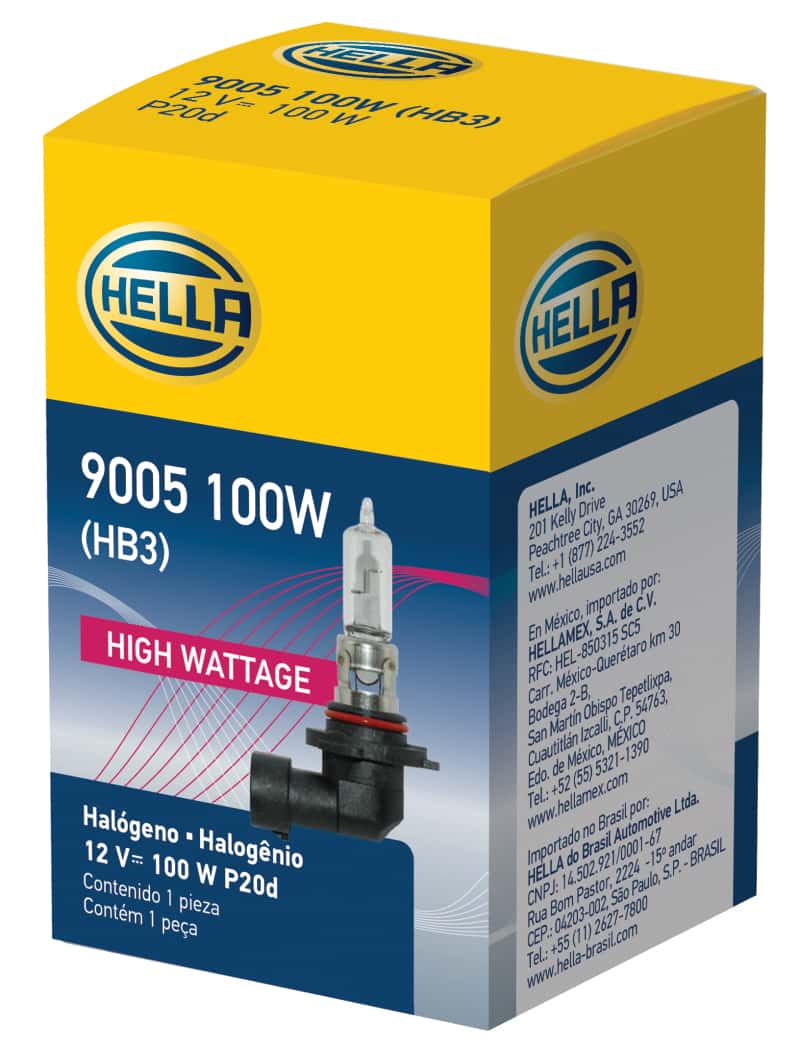 Hella — Hella 9005/HB3 12V 100W P20d T4 Halogen Bulb
9005 100W Hal Bulb - view 4