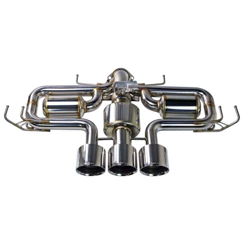 Remark — Remark 2023+ Honda Civic Type-R (FL5) Triple Tip Catback Exhaust w/ Triple Tip & Front Pipe - view 3