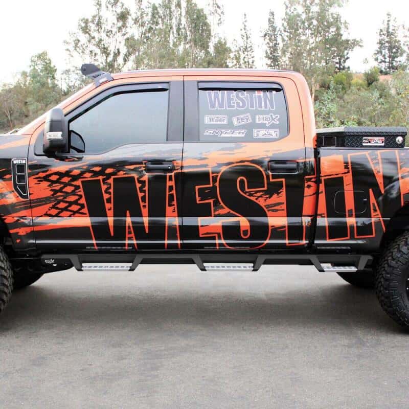 Westin — Westin/HDX 17-18 Ford F-250/350 Crew Cab (6.75ft Bed) Stainless Drop Nerf Step Bars - Textured Black
Nerf/StepBarWTW - view 6