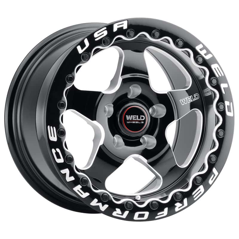 Weld — Weld S904 15x10 Ventura Beadlock 5x114.3 ET51 BS7.50 Gloss BLK MIL DIA 78.1 - view 3