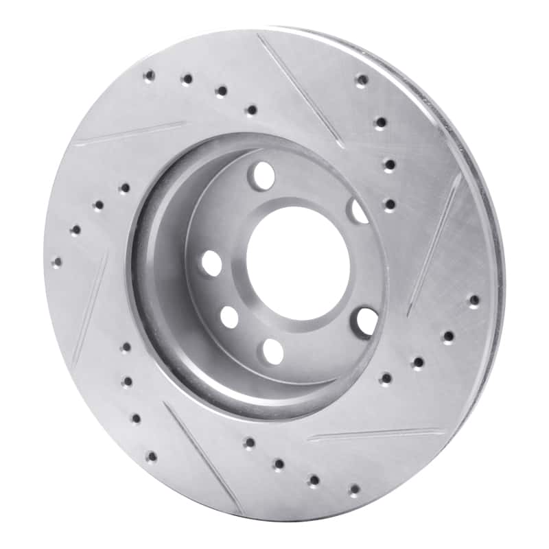 R1 Concepts — R1 92-95 Volkswagen EuroVan Front Left Drilled & Slotted Silver Brake Rotor
R1 Brake Rotor Drill - view 4