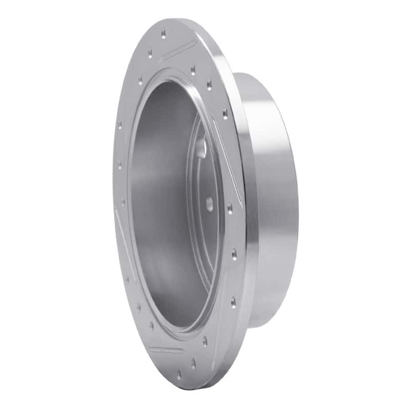 R1 Concepts — R1 2015-2021 Subaru WRX Rear Right Drilled & Slotted Silver Brake Rotor
R1 Brake Rotor Drill - view 4