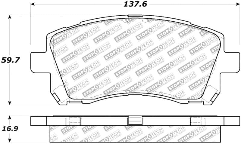 Stoptech — StopTech Street Select Brake Pads - Front/Rear
Selct Brk Pad W/Hdwr - view 1