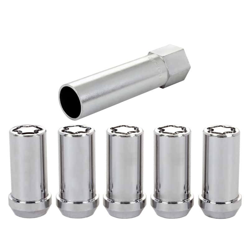 McGard — McGard Wheel Lock Nut Set - 5pk. (Tuner / Cone Seat) 1/2-20 / 13/16 Hex / 1.60in. L. - Chrome - view 5