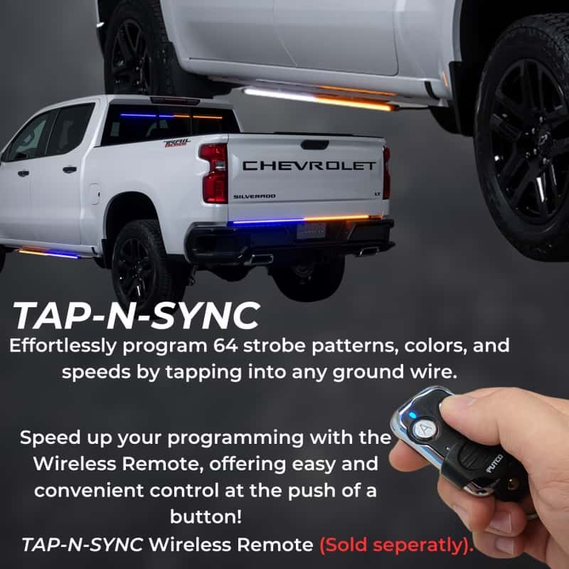 Putco — Putco 19-23 Dodge Ram 1500 Blade Rocker Kits Sideliners - Amber/White
Tailgate Light Bar - view 7