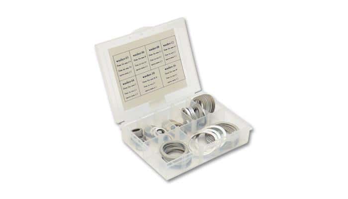 Vibrant — Vibrant Box Set of Crush Washers - 10 of each Size: -3AN to -16AN
BoxSetALWasher3-16AN
ANFittingWasher/Nut
-3-16ANCrushWashers - view 3