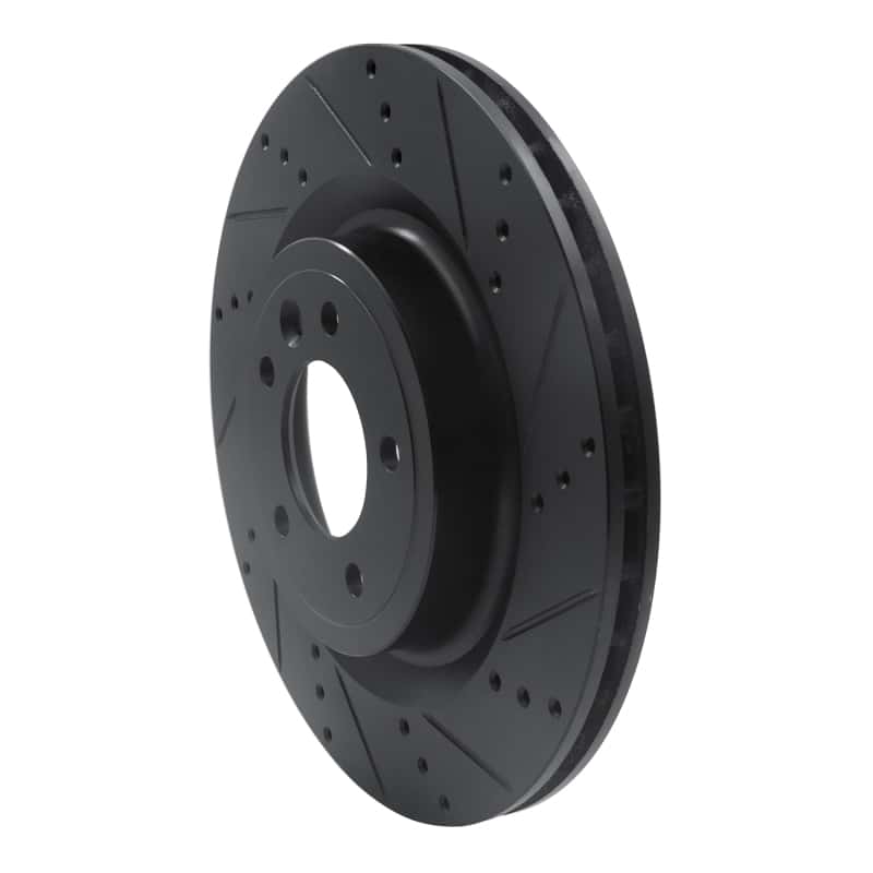R1 Concepts — R1 14-24 Land Rover Range Rover Sport Rear Right Drilled & Slotted Black Brake Rotor
R1 Brake Rotor Drill - view 2