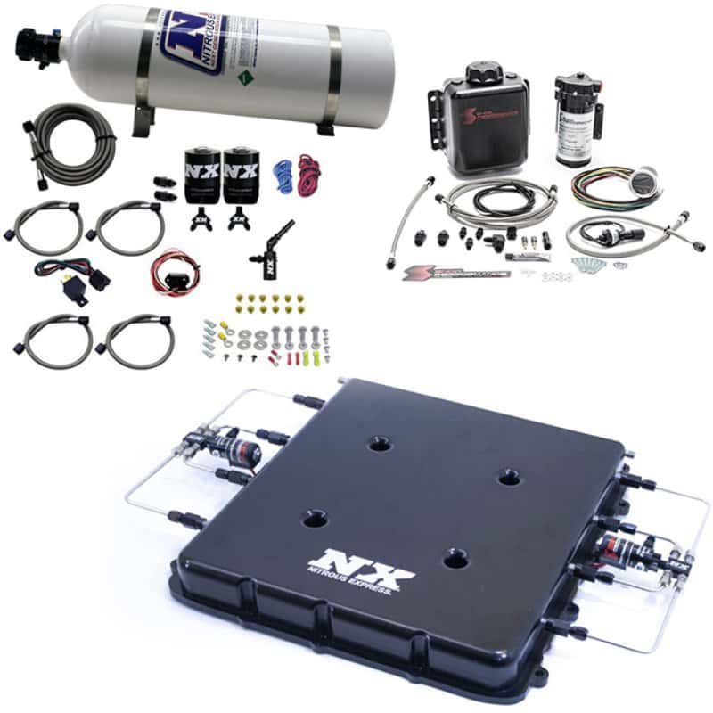 Nitrous Express — Nitrous Express Nitrous & Water Injection Kit w/Billet LT4 Supercharger Lid w/15lb Bottle
Injection System Kit
N2OSys - view 2