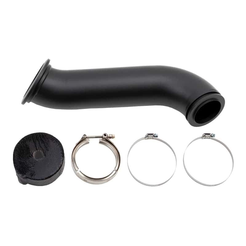 Wehrli — Wehrli 04.5-07 Dodge Ram Cummins 4in Down Pipe - w/High Mount S300 Turbo & 2nd Gen Manifold
DwnPipe H Mt 2G S300 - view 3