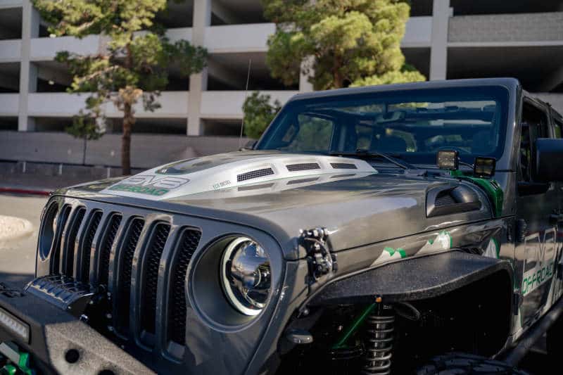 DV8 Offroad — DV8 Offroad 18+ Jeep JL Heat Dispersion Hood - Primer Black
Hood - view 22