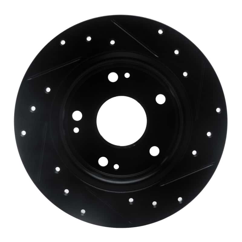 R1 Concepts — R1 2016-2025 Honda Civic Coupe Rear Left Drilled & Slotted Black Brake Rotor
R1 Brake Rotor Drill - view 5