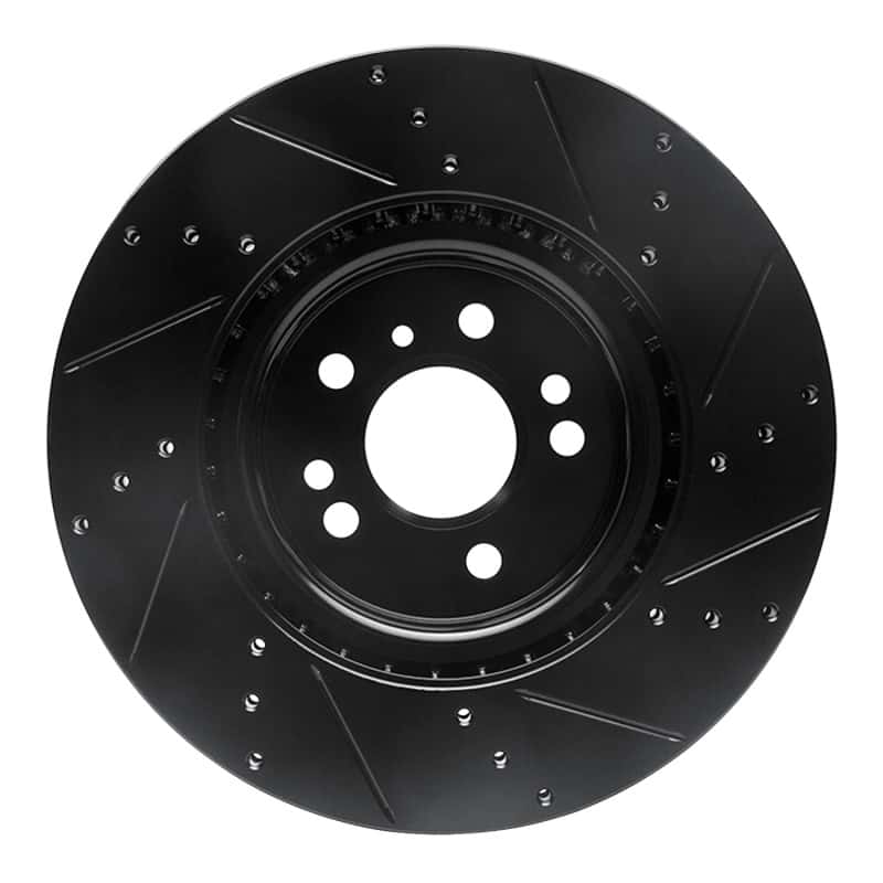 R1 Concepts — R1 12-18 Mercedes-Benz ML350 Front Left Drilled & Slotted Black Brake Rotor
R1 Brake Rotor Drill - view 5