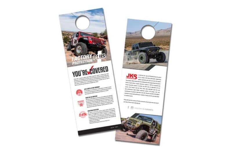 JKS Manufacturing — JKS Manufacturing Warranty Hangtags - 25pcs
JKS Hangtags - view 2