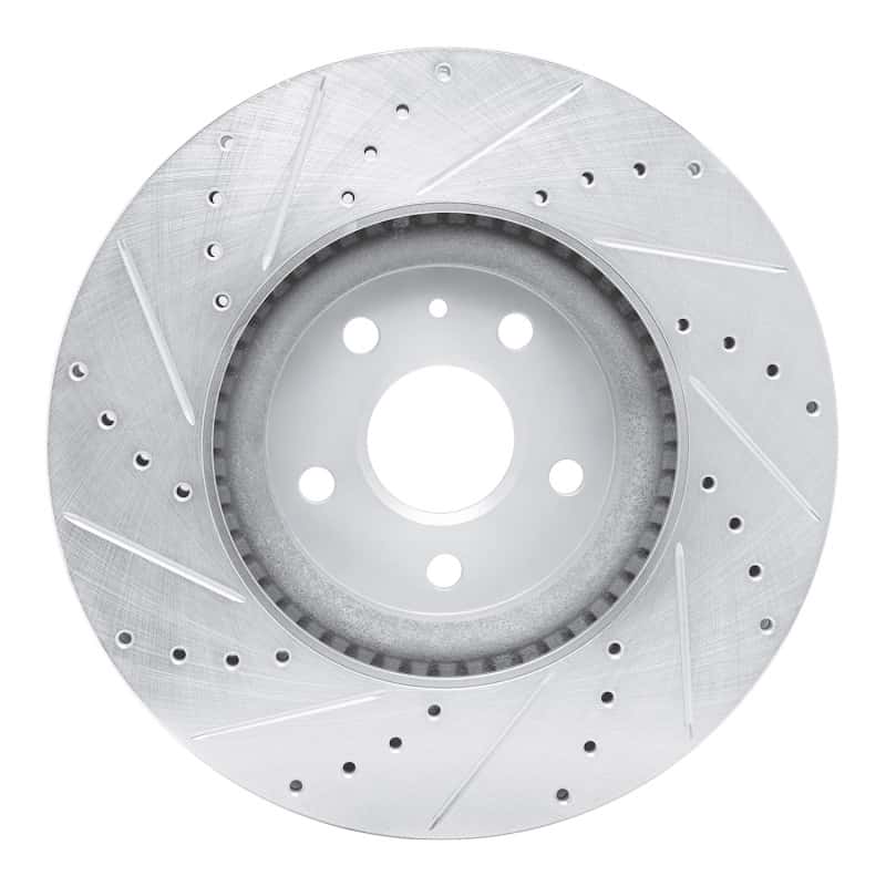 R1 Concepts — R1 13-19 Buick Regal Front Right Drilled & Slotted Silver Brake Rotor
R1 Brake Rotor Drill - view 5