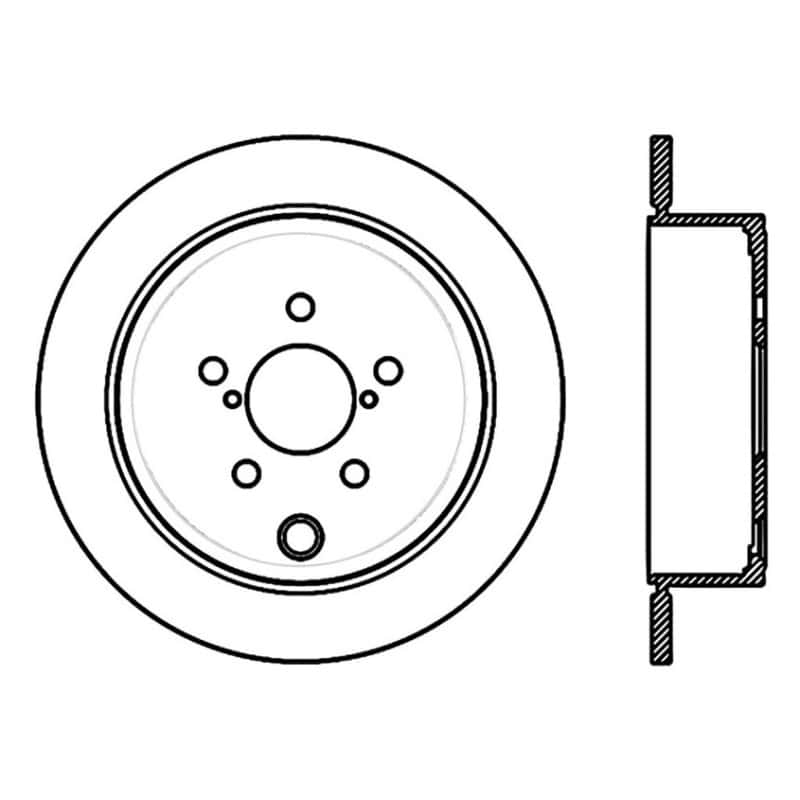 Stoptech — Stoptech 09-10 Subaru Forester / 08-10 Impreza/WRX Rear CRYO-STOP Rotor
Cryostop Rotor - view 4