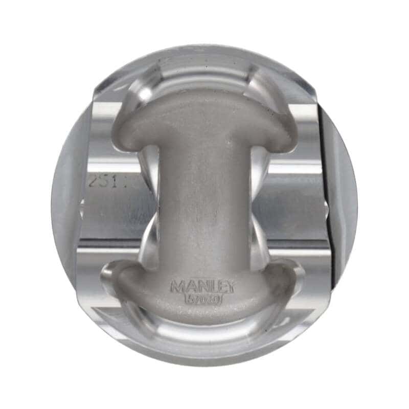Manley Performance — Manley Nissan GTR VR38DETT 98mm Bore 88.4mm Stroke -2cc Dish Turbo Tuff Piston Set w/ Rings
Piston Set - view 7