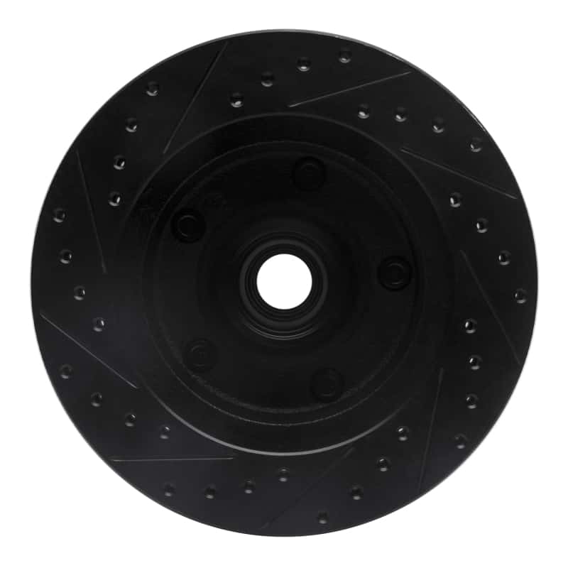 R1 Concepts — R1 73-93 Ford E-100 Econoline Front Right Drilled & Slotted Black Brake Rotor
R1 Brake Rotor Drill - view 5