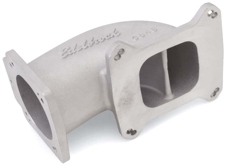 Edelbrock — Edelbrock Low Profile Intake Elbow 90mm Throttle Body to Square-Bore Flange As-Cast Finish
FUEL INJECTION COMPO - view 3