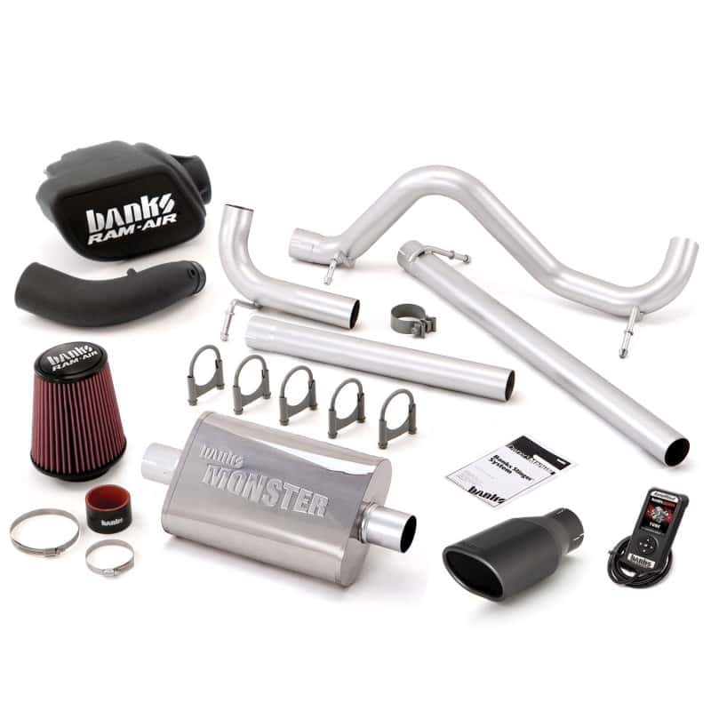Banks Power — Banks Power 07-11 Jeep 3.8L Wrangler - 4dr Stinger Sys w/ AutoMind - SS Single Exhaust w/ Black Tip
Power/Efficiency Sys
Stinger Bundle - view 3