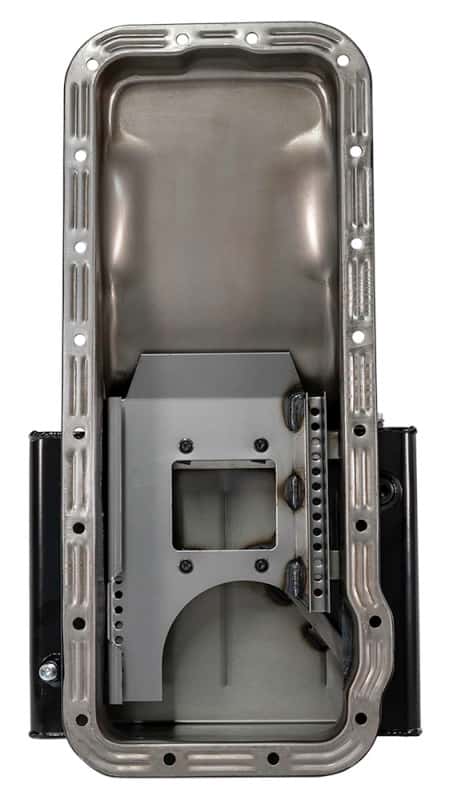 Moroso — Moroso Ford 352-428 FE (w/Front Sump) Kicked Out Road Race Baffled 8qt 6in Steel Oil Pan - view 3
