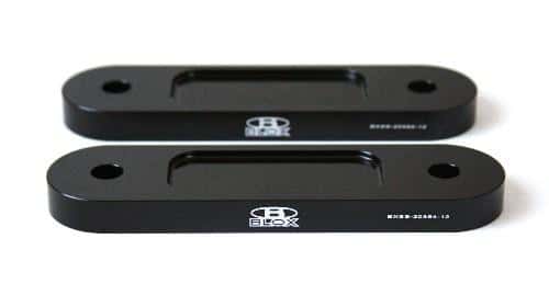 BLOX Racing — BLOX Honda S2000 Racing Front 12mm Thin Spacer Bump Steer Kit - Black (Lowered 1in and more) - view 1