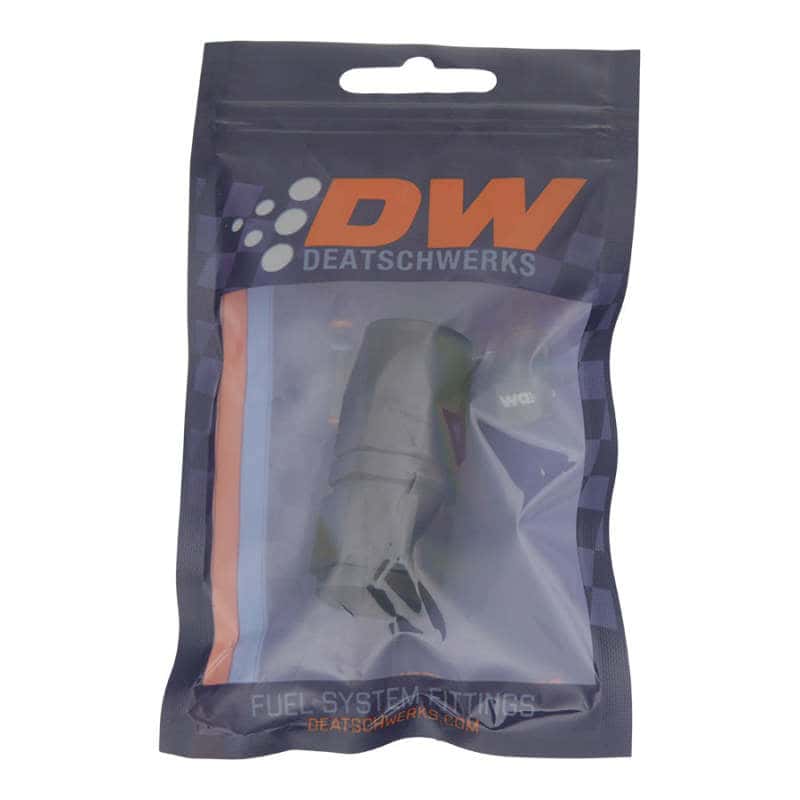 DeatschWerks — DeatschWerks 8AN Female Swivel Straight Hose End CPE - Anodized Matte Black
Lines & Fittings - view 2