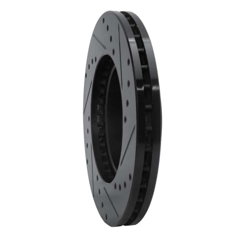 R1 Concepts — R1 92-98 Lexus SC300 Front Left Drilled & Slotted Black Brake Rotor
R1 Brake Rotor Drill - view 4