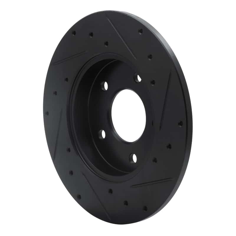 R1 Concepts — R1 92-05 Buick LeSabre Rear Left Drilled & Slotted Black Brake Rotor
R1 Brake Rotor Drill - view 4