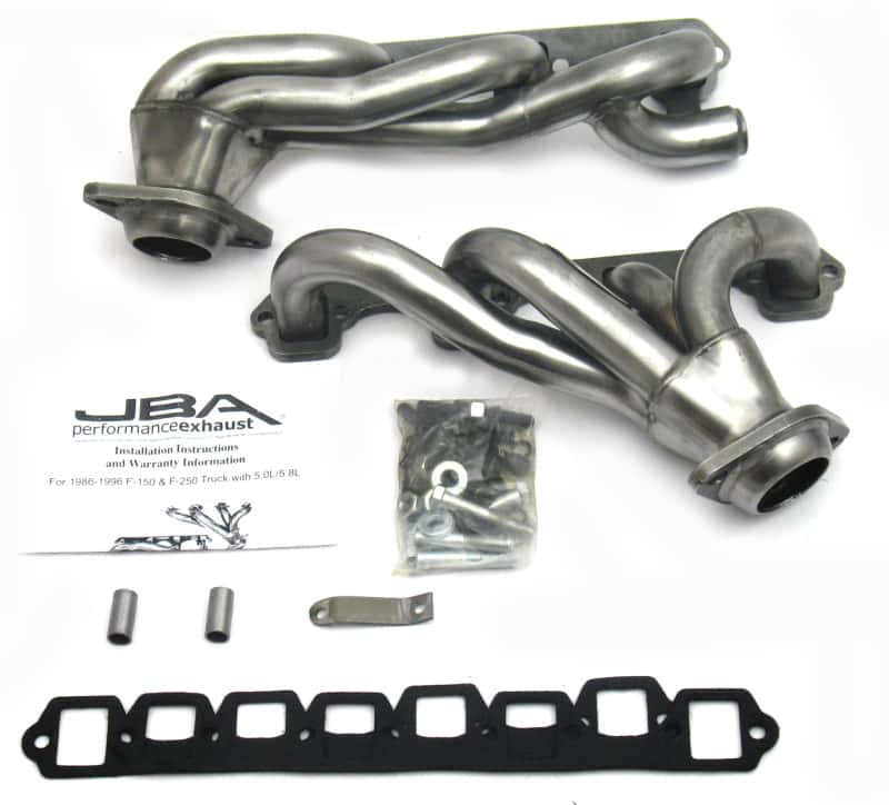 JBA — JBA 87-96 Ford F-150 5.8L SBF 1-5/8in Primary Raw 409SS Cat4Ward Header
Exhaust Header - view 1