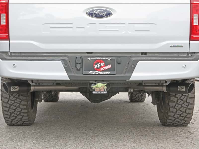 aFe — aFe Gemini XV 3in 304 SS Cat-Back Exhaust 2021 Ford F-150 V6 2.7L/3.5L (tt)/V8 5.0L w/ CO Black Tips
Cat-Back Exhaust - view 6