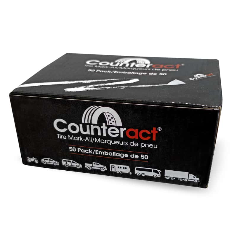 Counteract — Counteract Professional Grade Mark-All Tire Crayon - White - 50 Pack - view 1