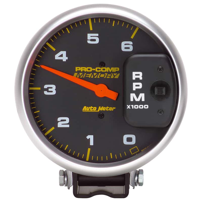 AutoMeter — Autometer 5 inch Diesel 6000 RPM with Memory 4 Pulse Tachometer pedestal Mount
5" TACH, 6,000 RPM, - view 1
