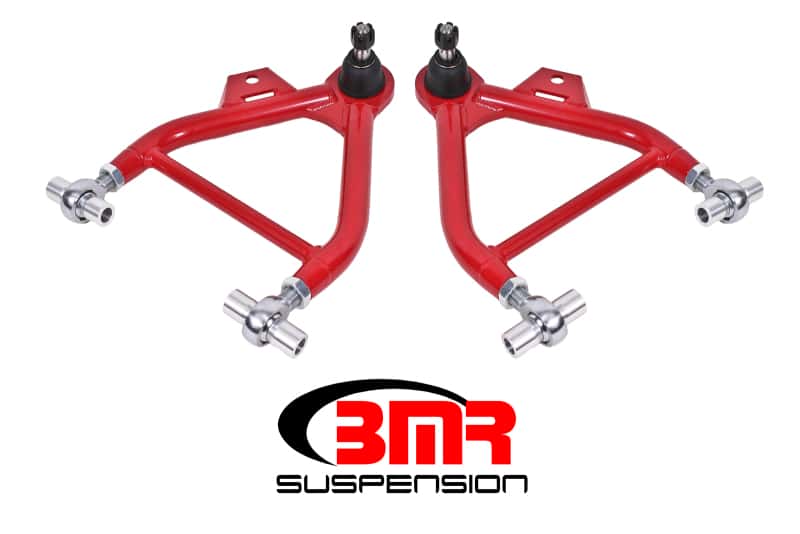 BMR Suspension — BMR 79-93 Fox Mustang Lower A-Arms (Coilover Only) w/ Adj. Rod End and STD. Ball Joint - Red
Lower A-arms - view 1