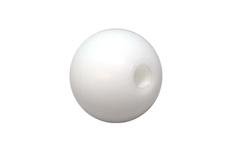 Torque Solution — Torque Solution Delrin 50mm Round White Shift Knob: Universal 10x1.25 - view 1