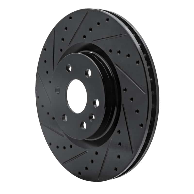 R1 Concepts — R1 10-16 Cadillac SRX Front Left Drilled & Slotted Black Brake Rotor
R1 Brake Rotor Drill - view 2