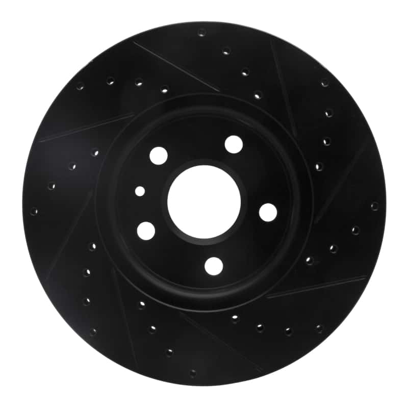 R1 Concepts — R1 10-25 Buick Allure Front Left Drilled & Slotted Black Brake Rotor
R1 Brake Rotor Drill - view 5