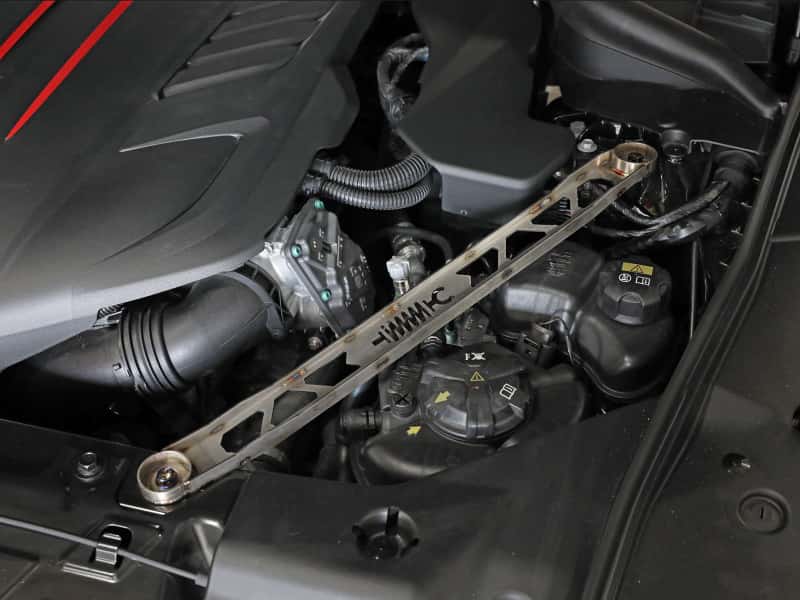 aFe — aFe CONTROL 304 Stainless Steel Front Suspension Strut Brace Raw - Toyota GR Supra (A90) 20-21
Front Strut Brace - view 6