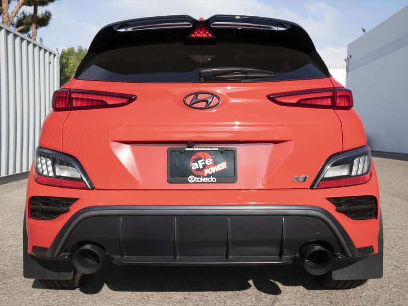 aFe — aFe 22-23 Hyundai Kona N L4 2.0L(t) Takeda 3in 304 SS Cat-Back Exhaust System w/ Black Tips
Cat-Back Exhaust - view 3